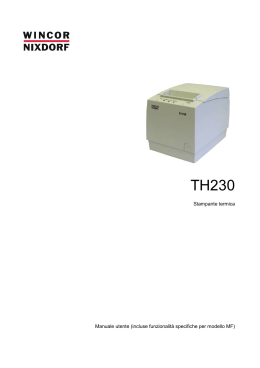 Stampante termica Manuale utente (incluse funzionalità specifiche