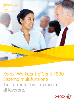 Xerox® WorkCentre™ Serie 7800 Sistema