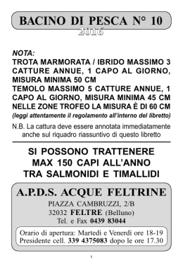 librettoBacino2014 - Bacino 10 Acque Feltrine