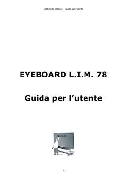 EYEBOARD L.I.M. 78 Guida per l`utente
