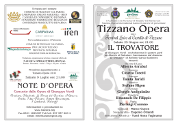 Guida Ascolto Tizzano Opera 2011