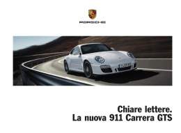 Chiare lettere. La nuova 911 Carrera GTS