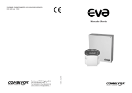 COMBIVOX Manuale centrale Eva utente