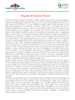 Biografia di Gioachino Rossini