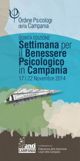 Settimana per il Benessere Psicologico in Campania