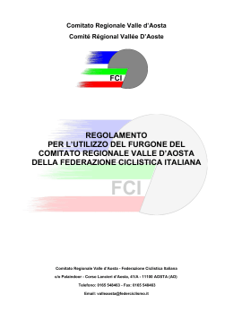 Regolamento Furgone - Federazione Ciclistica Italiana