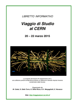 Libretto informativo 2015  - Viaggio al CERN
