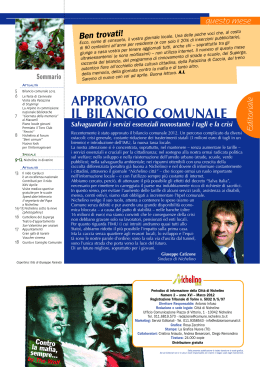 giornale marzo 2012 - Comune di Nichelino