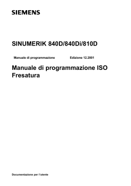 Manuale di programmazione ISO Fresatura