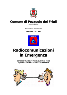 Radiocomunicazioni in Emergenza