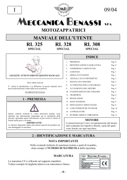 I 09/04 - Meccanica Benassi Spa