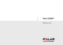 Polar CS200 Manuale d`uso