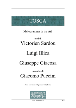 Tosca – Libretto