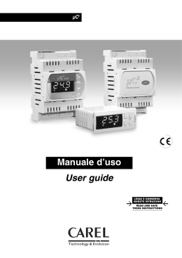User guide Manuale d`uso