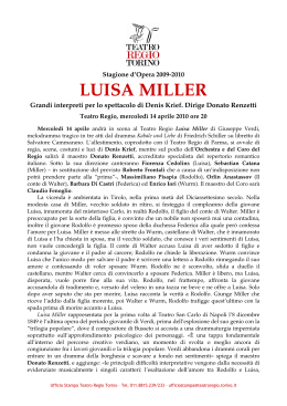 luisa miller - Teatro Regio di Torino