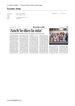 “Luca Franscella”, «La Regione Ticino», 16.06
