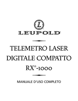 telemetro laser digitale compatto rx ®-1000
