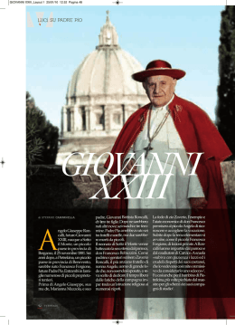 Giovanni XXIII - Voce di Padre Pio