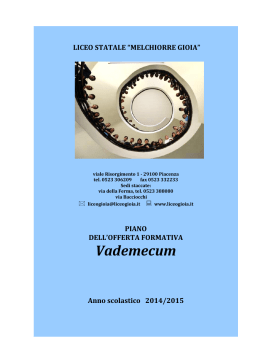 Vademecum - Liceo Melchiorre Gioia