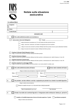 Notizie sulla situazione assicurativa