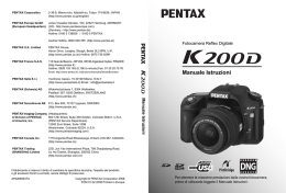 Pentax K200D Manuale