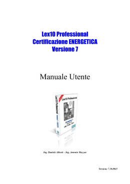 Manuale Utente - Lex10 Professional