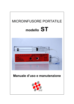 MICROINFUSORE PORTATILE modello ST
