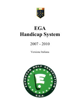 EGA Handicap System - circolo golf l`abbadia