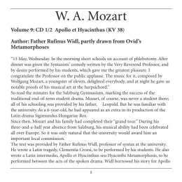 Tutti i libretti di W.A.Mozart
