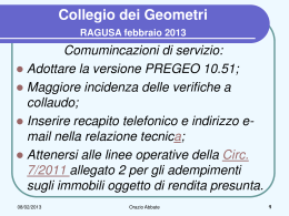 GIORNATA DI STUDIO DEL 08-02-2013