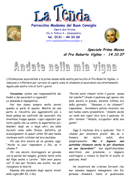 Speciale Prima Messa di Fra Roberto Viglino - 14.10.07