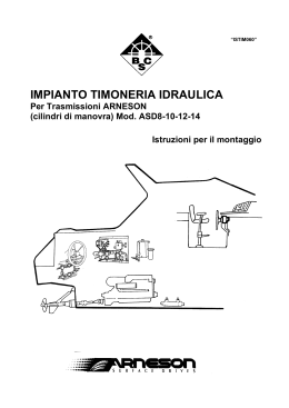 impianto timoneria idraulica - twin-disc
