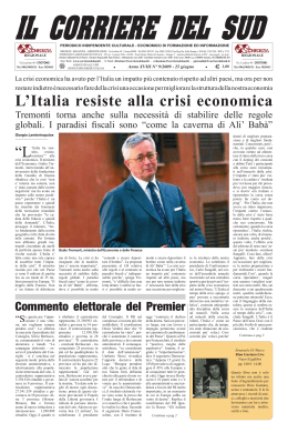 L`Italia resiste alla crisi economica