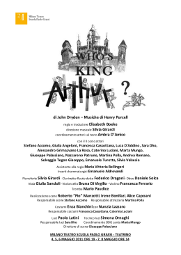 Programma di sala Who`s King Arthur