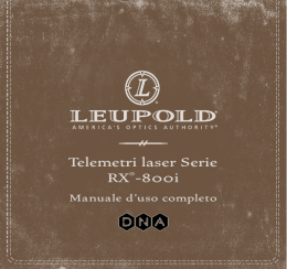 Telemetri laser Serie RX®-800i