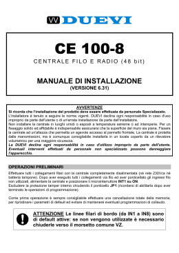 Manuale CE 100/8 - Fr Impianti di allarme