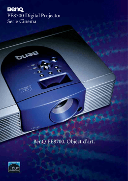 PE8700 Digital Projector Serie Cinema BenQ PE8700