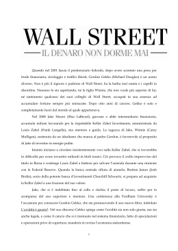 Scarica il pressbook completo di Wall Street - Il
