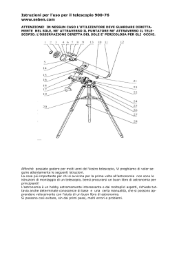 Istruzioni per l`uso per il telescopio 900