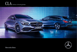 CLA Berlina e Shooting Brake. - Mercedes-Benz