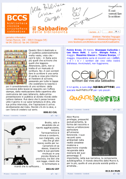 il Sabbadino, n. 2, 2014 - Biblioteca civica di Chioggia "Cristoforo