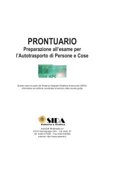 prontuario - PATENTE.it