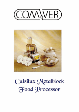 Cuisilux Metalblock Food Processor GRANDE EFFICIENZA