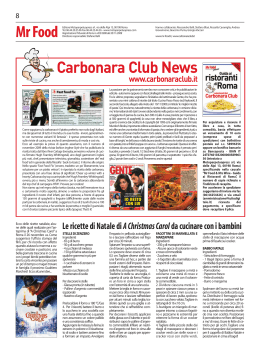 Carbonara Club News