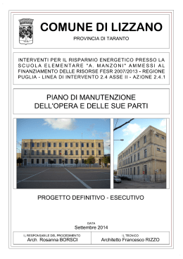 PIAN MANUT OPERA - Comune di Lizzano