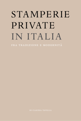 Stamperie private in Italia: fra tradizione e modernità