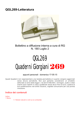QGL269 Quaderni Giorgiani269