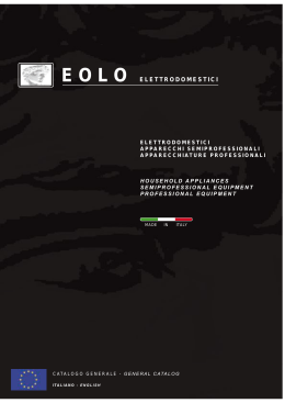 EOLO Elettrodomestici professionali made in italy