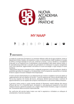 MY NAAP - NAAP | Nuova Accademia Arti Pratiche