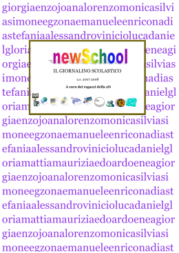 2007-08 Newschool 2D - Istituto Comprensivo di Borgo Valsugana